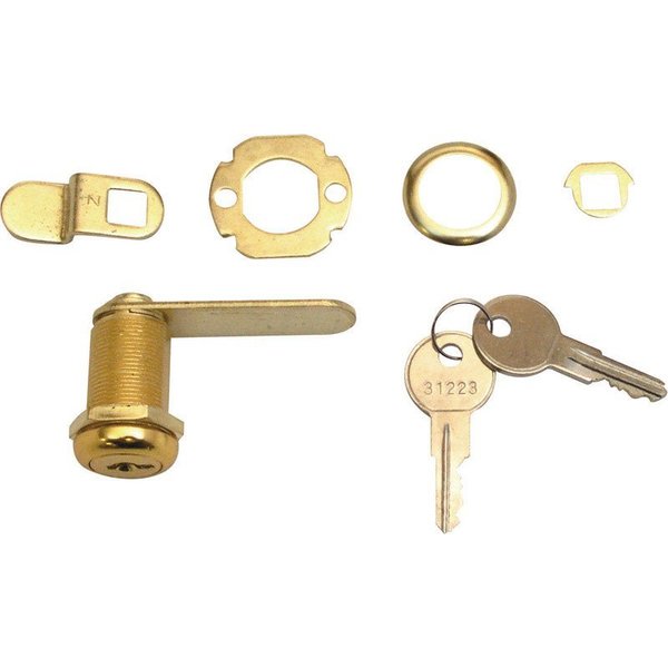 Defender Security Lock Cam Draw/Cabn 1-1/8In Brs U 9946